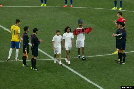 world cup opening ceremony protest