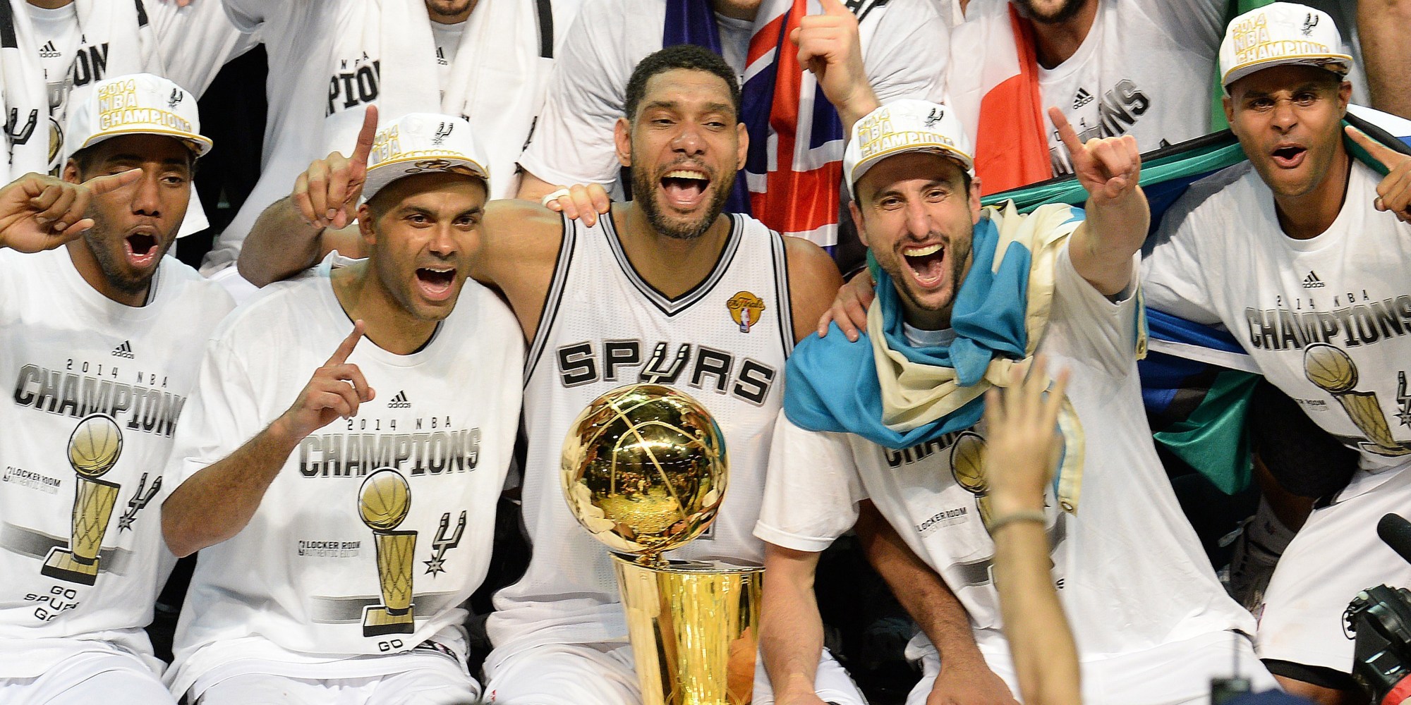 When did the Spurs win NBA titles?