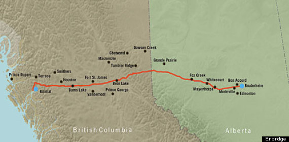 northern gateway map