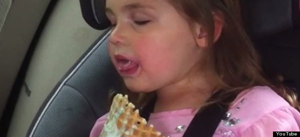 sleep eating ice cream