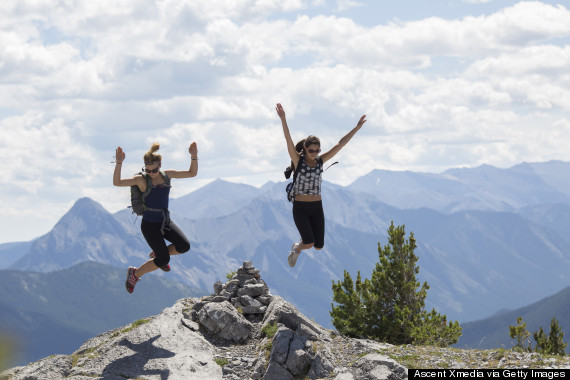 hiking mountains