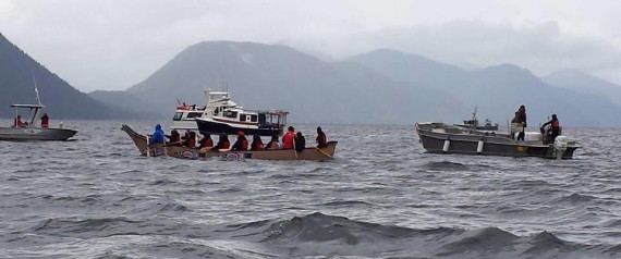 northern gateway pipeline protest yarn