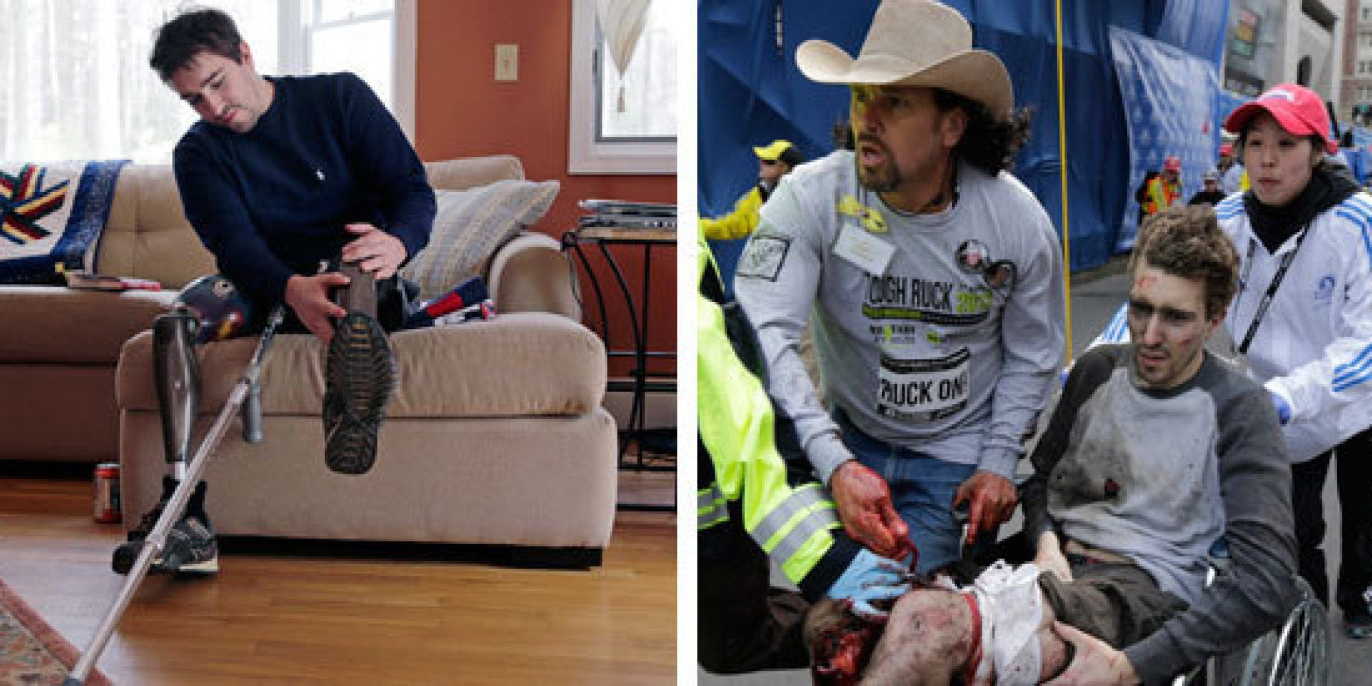 Jeff Bauman, uno de los sobrevivientes del Maratón de Boston, regresó a