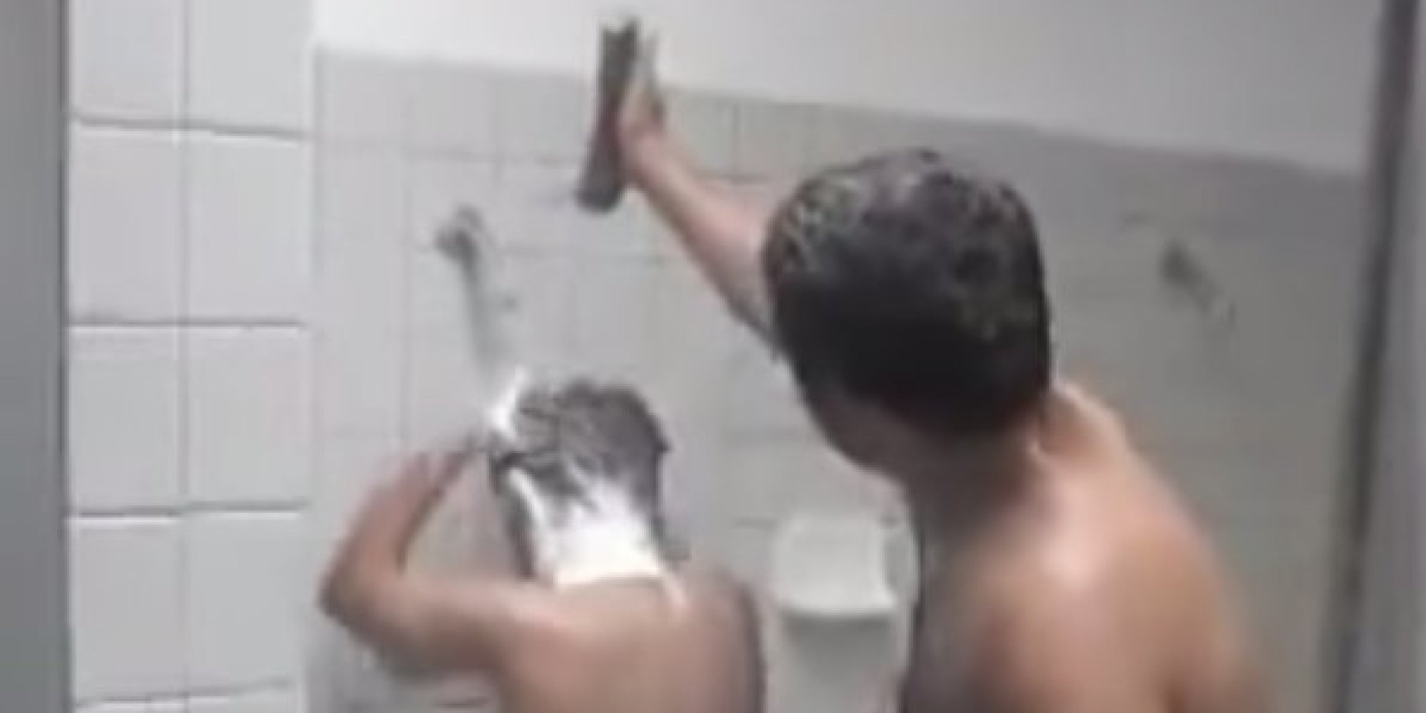prank Outdoor shower shampoo
