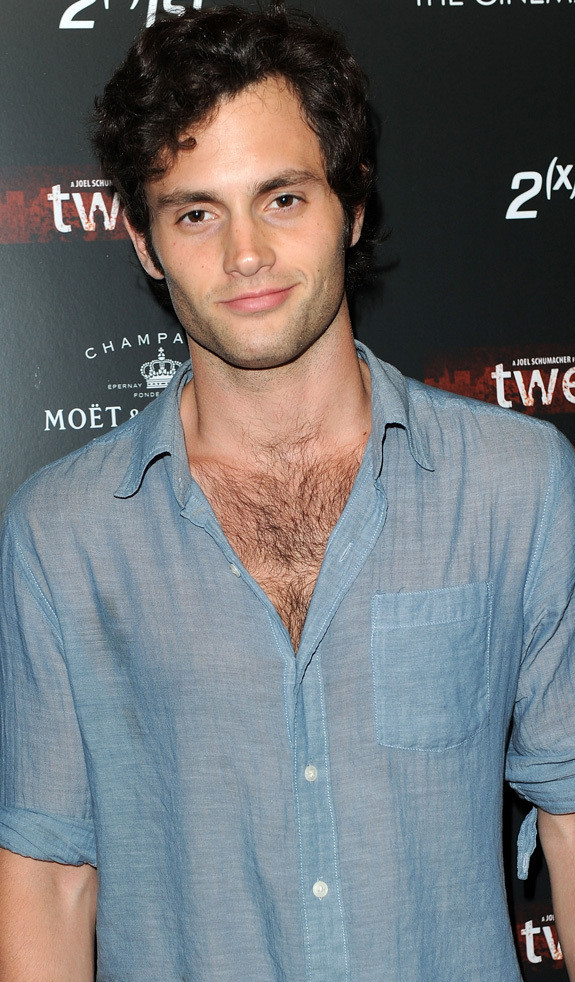 Ed Westwick Penn Badgley Show Off Chest Hair 