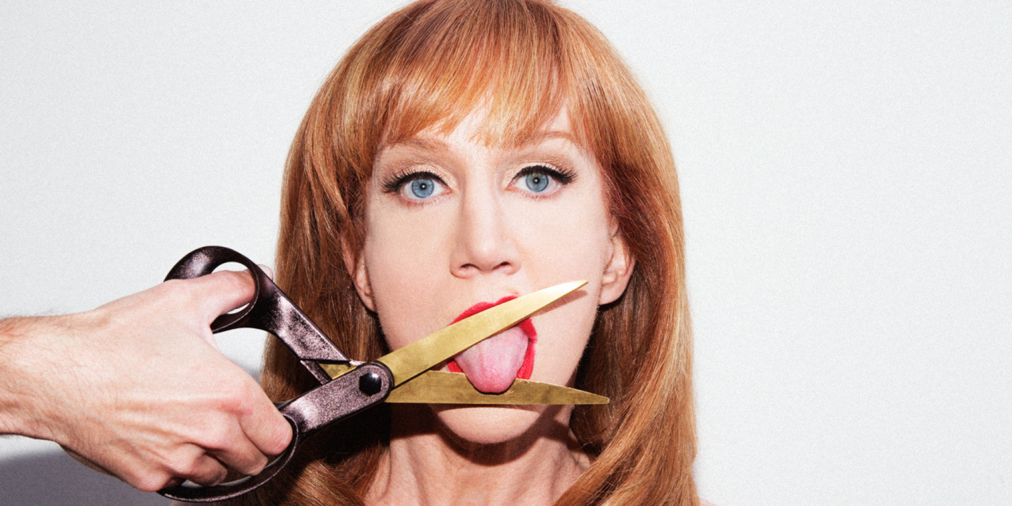 Kathy Griffen cut her own tounge off