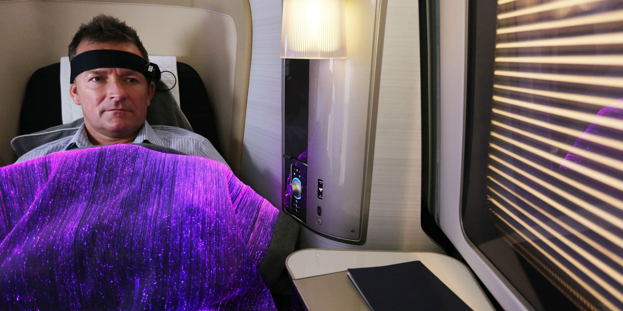 This British Airways Blanket Measures Your InFlight Happiness HuffPost