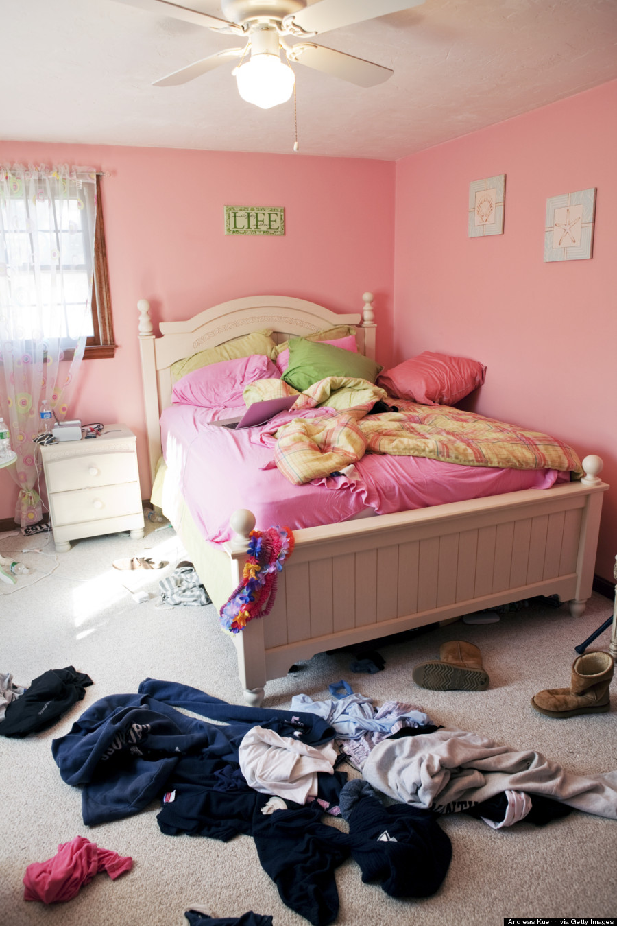 messy bedroom