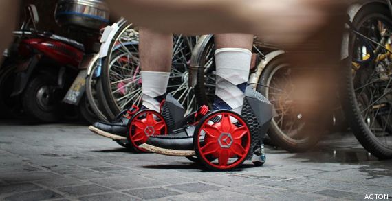 Patin a roulette invention
