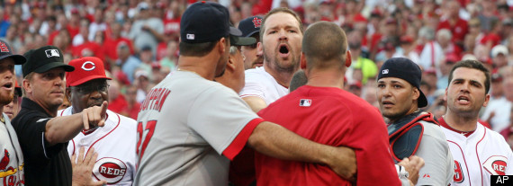Cardinals Reds Fight Brawl Video