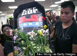 Immigration Activists Hold Funeral For GOP: It's 'Dead To Our Community'