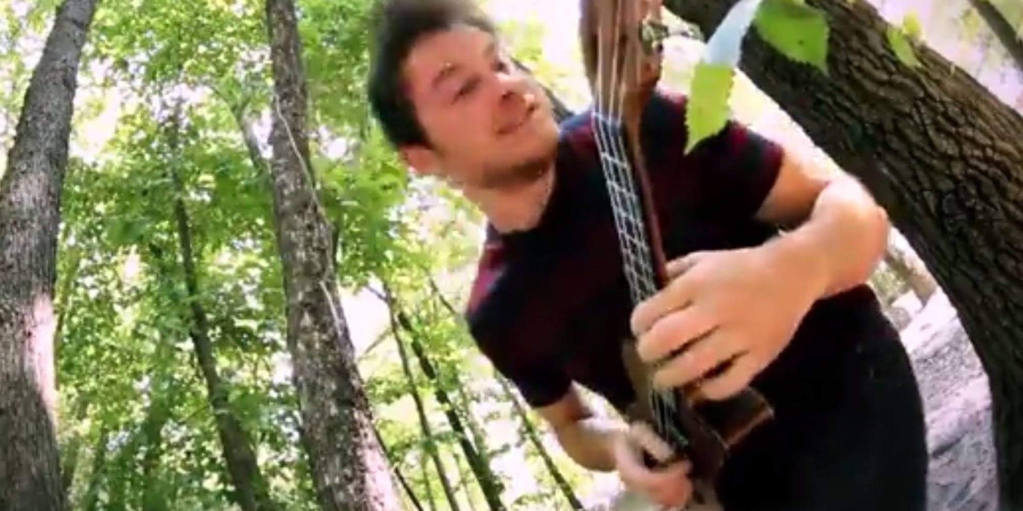 Rob Scallon Does Death Metal On A Ukulele, Playing 'Frantic