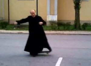 Skating Priest