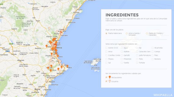 mapa paella