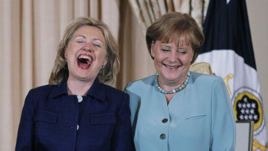 Merkel and Clinton