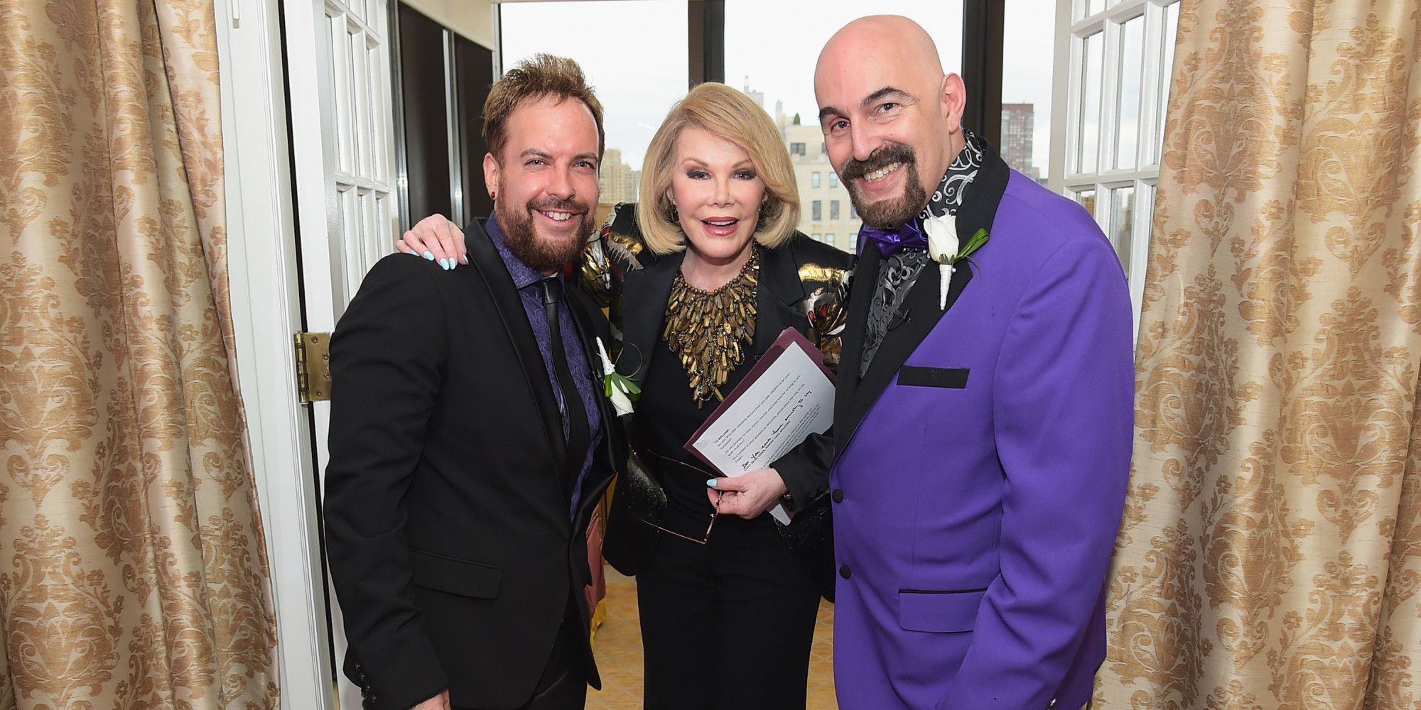 Joan Rivers Marries Gay Couple In New York For The Second Time (PHOTOS