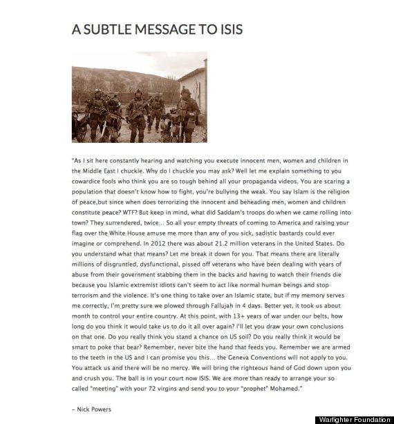 letter to isis