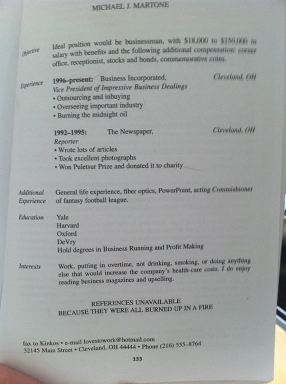 Best. Resume. Ever. (PHOTO) HuffPost