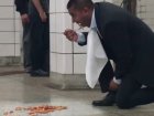 Man Eats Pasta Off Subway Floor