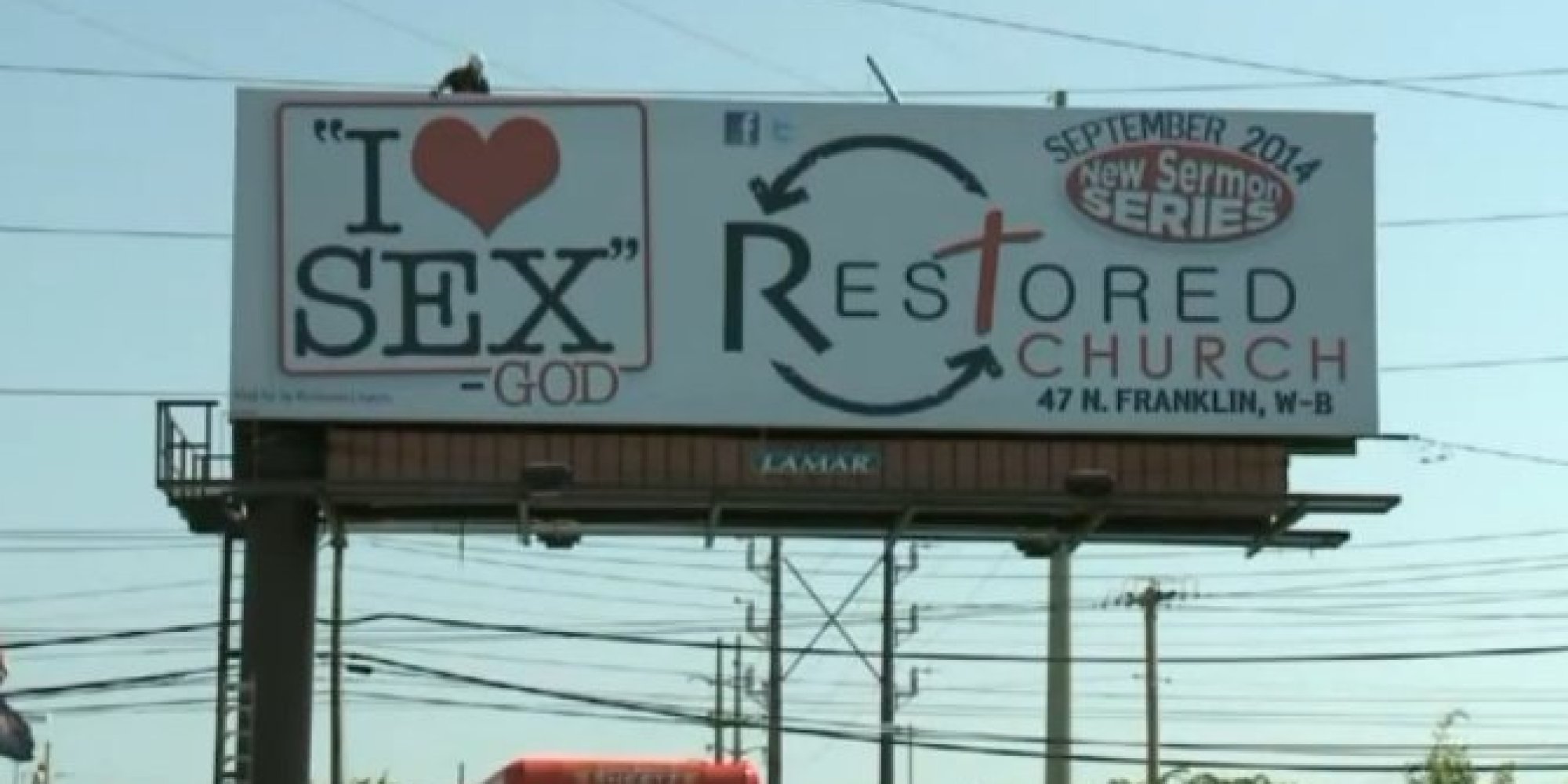 God Loves Sex Billboard Turns Heads On Pennsylvania Highway Huffpost 1660