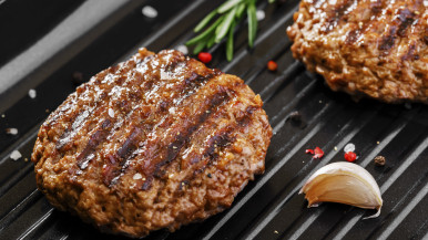 burgers on the grill