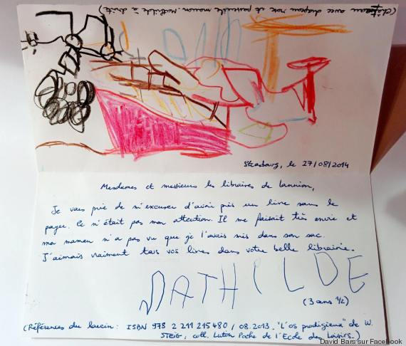 lettre petite fille libraire