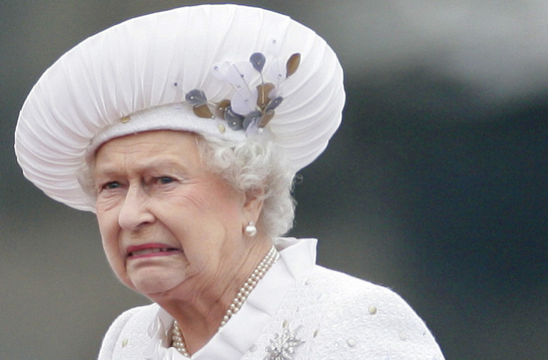Queen Elizabeth very unhappy