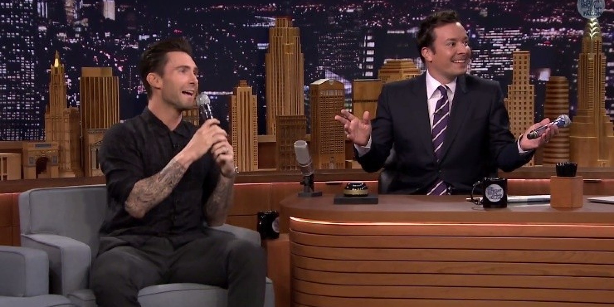 Jimmy Fallon And Adam Levine's Random Musical Impressions Will Blow