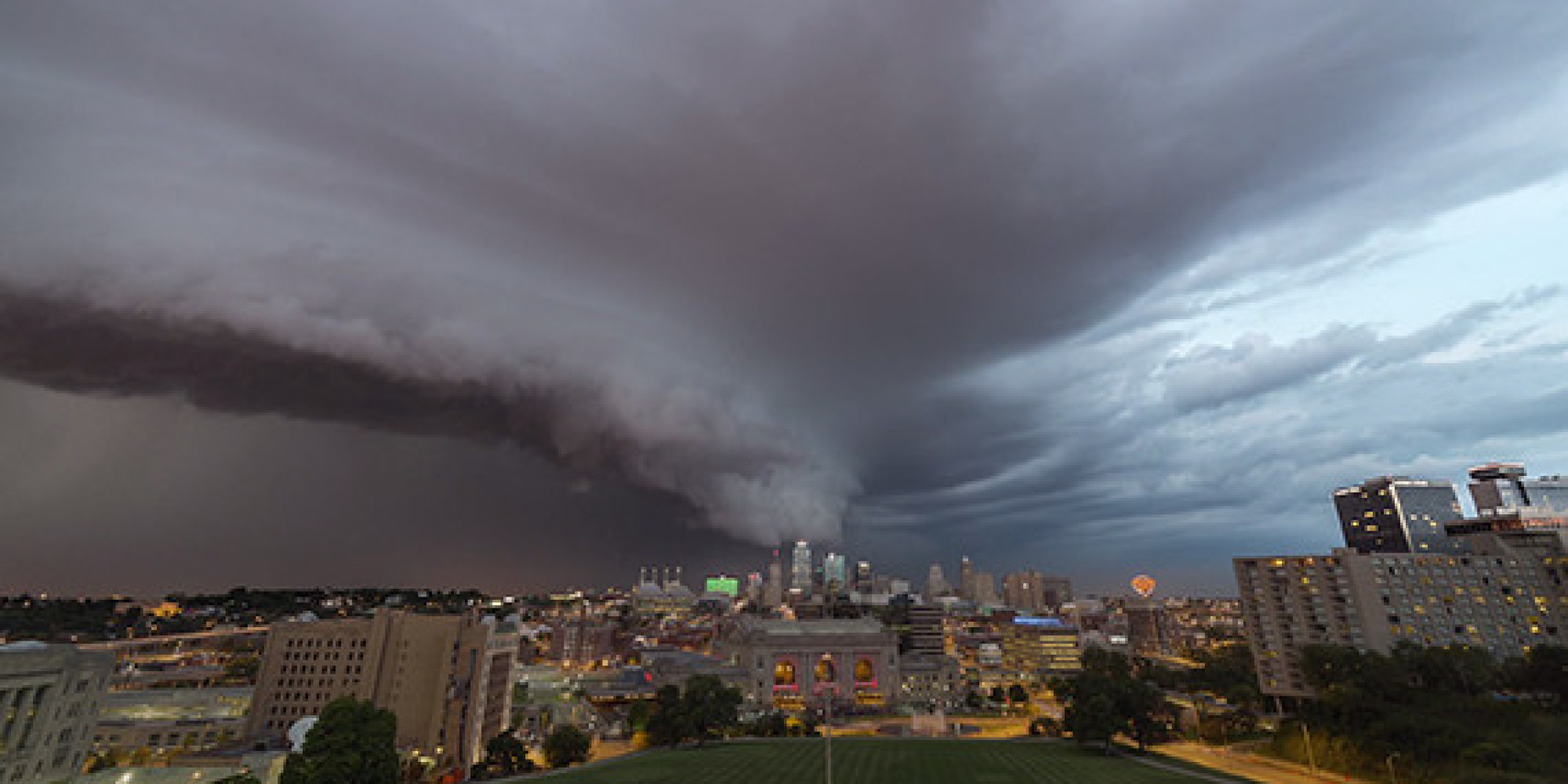 Gorgeous Time-lapse Video Shows Thunderstorm Devour Downtown Kansas 