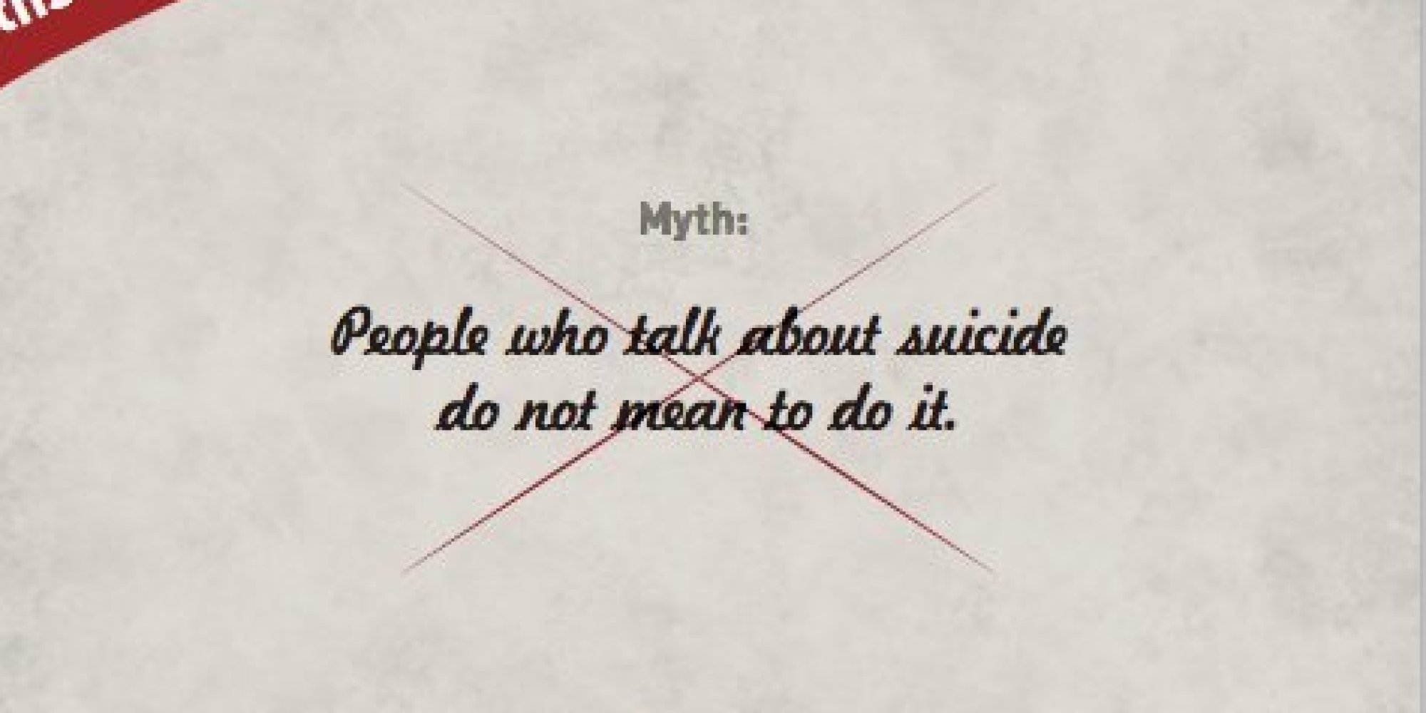 6 Myths About Suicide, Busted (Infographics)