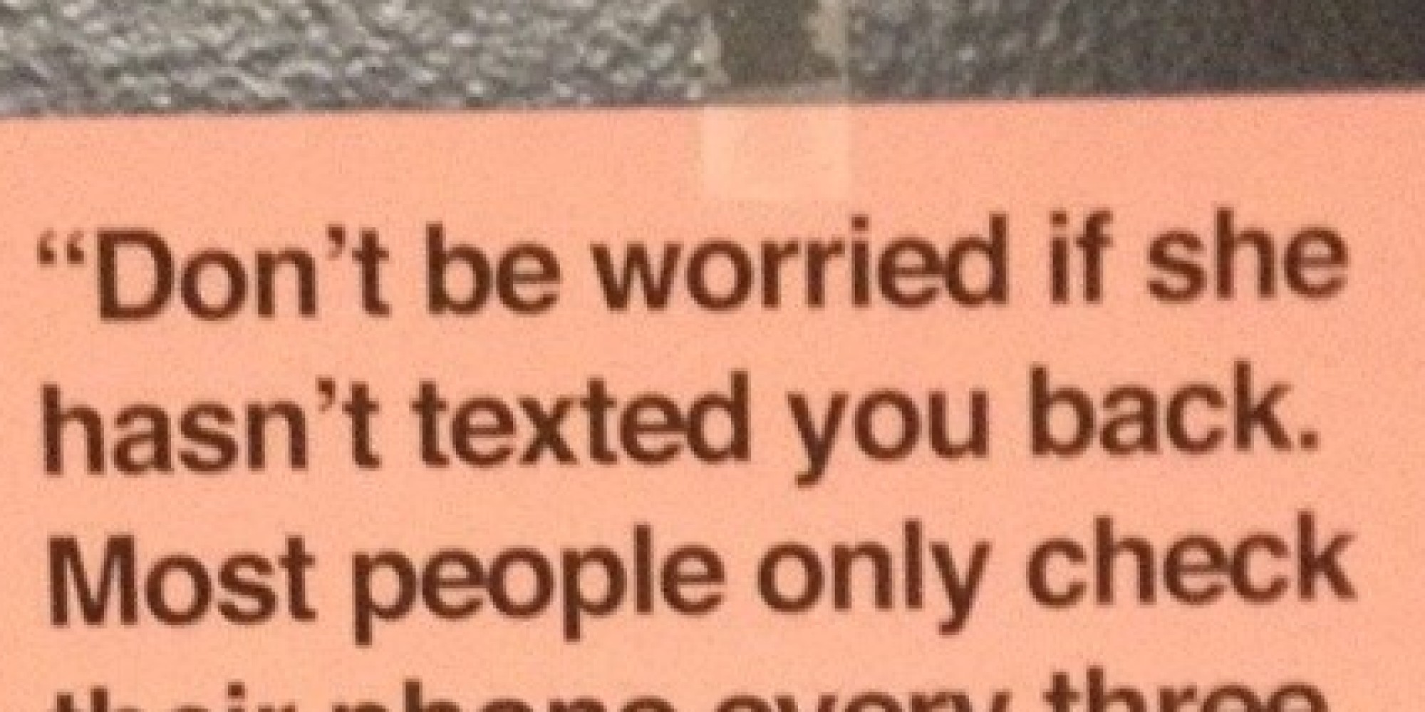 Some Tough Love For Anyone Waiting On A Crush To Text Back Huffpost