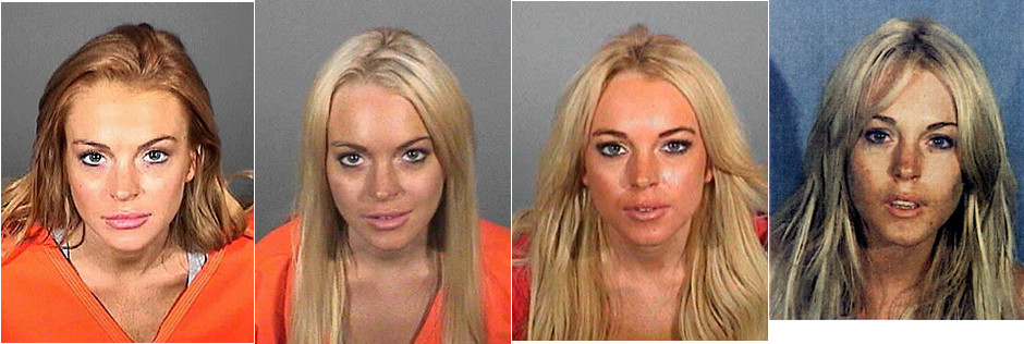 When Lindsay Lohan was sent back to jail Friday she got a new booking photo.