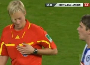 Soccer Player Touches Refs Breast Video