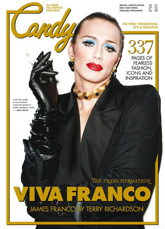 james franco in drag for candy magazine (photos)