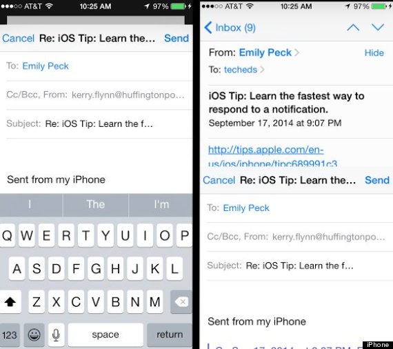 ios8 email draft