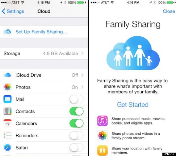 ios8 family sharing