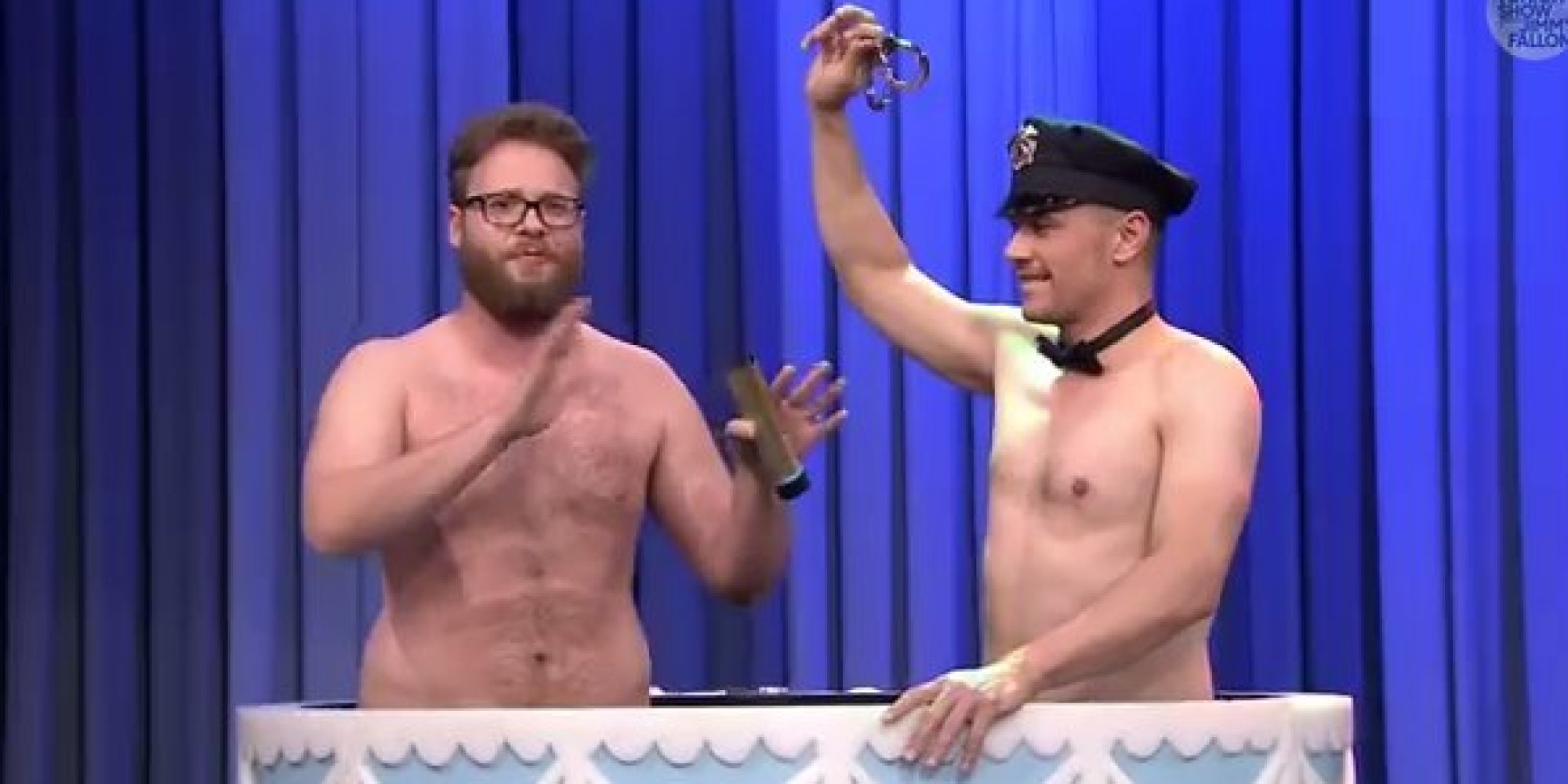 Jimmy Fallon S Th Birthday Surprise Features A Cake Filled With Shirtless Male Celebs Huffpost