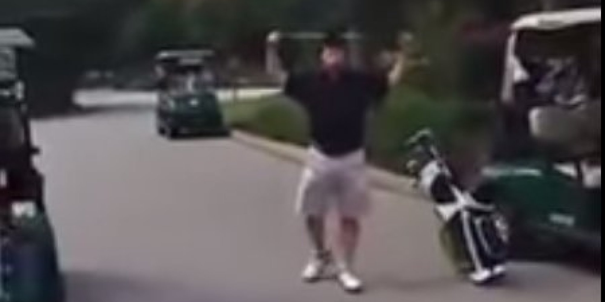 Man Is So Over Golf, He Snaps His Clubs One By One HuffPost