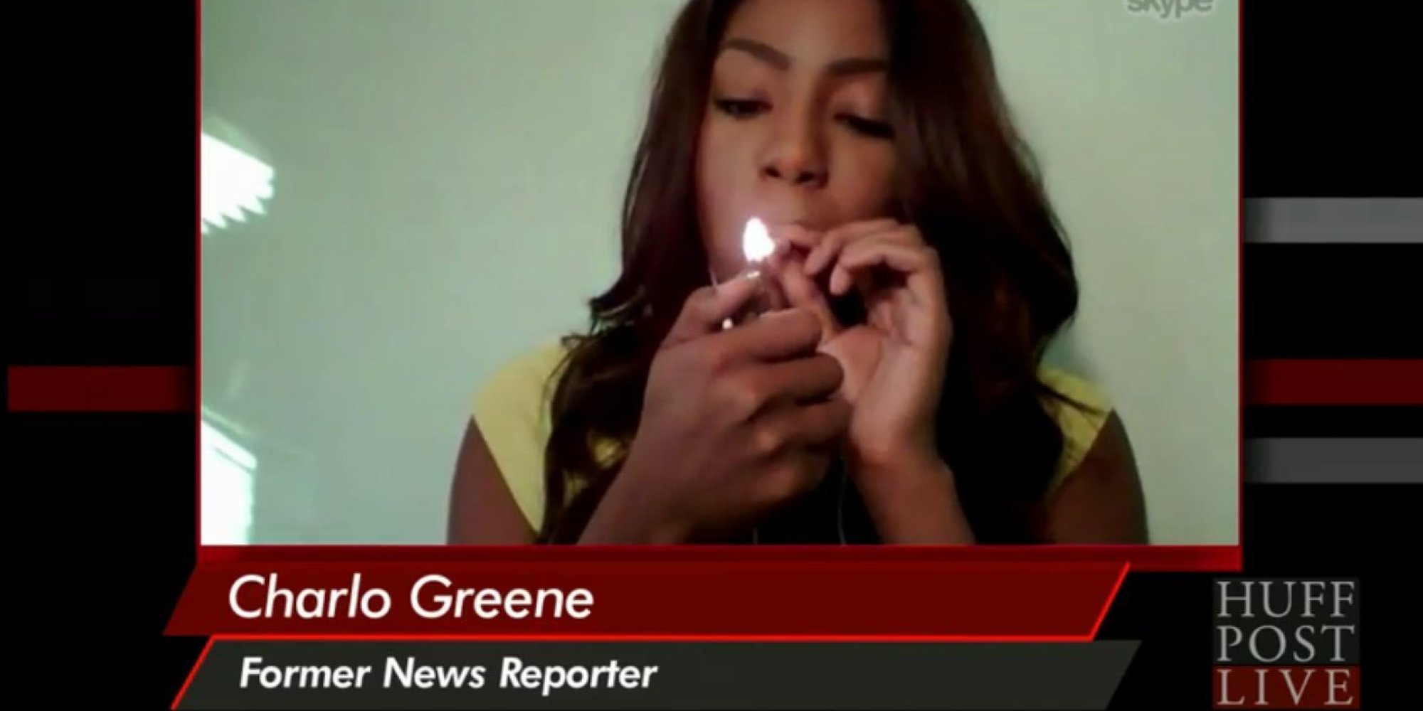 'Fk It, I Quit' Reporter Charlo Greene Smokes A Joint On The Air On