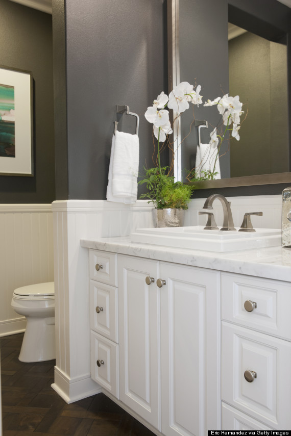 gray bathroom home decor