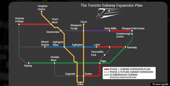 doug ford subway map