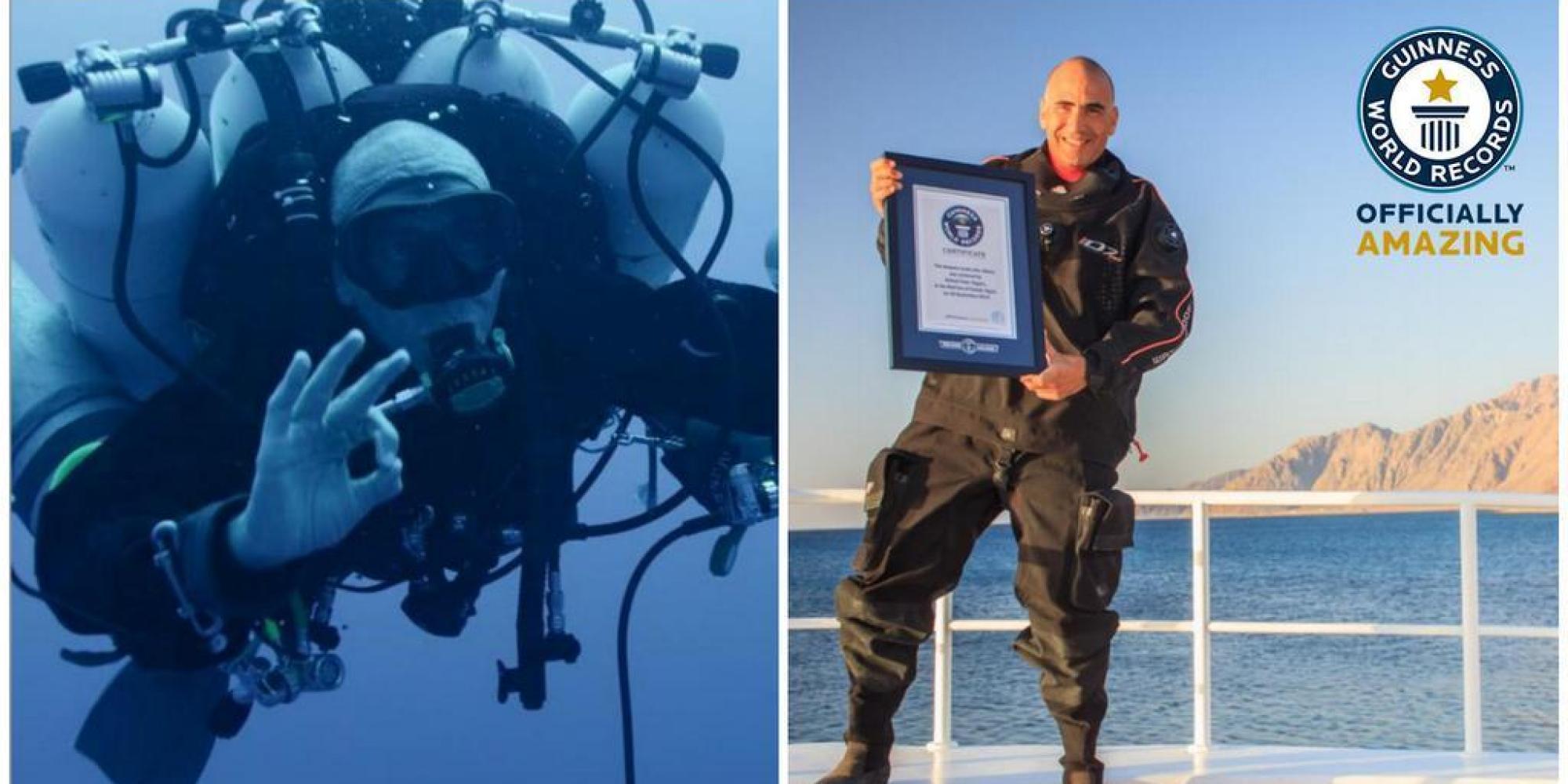 Man Sets New World Record For Deepest Scuba Dive After Plunging More