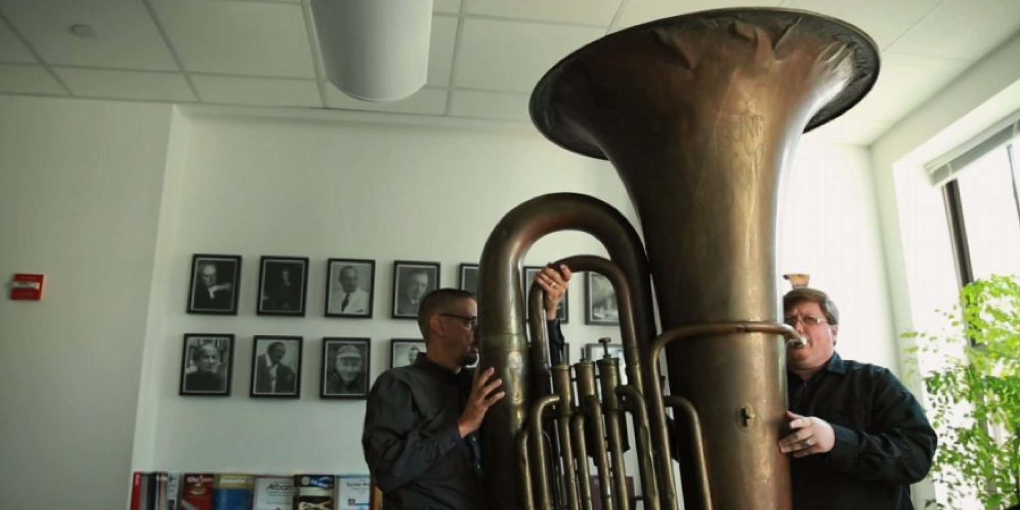 Playing The World's Largest Tuba Requires Two People And Four Lungs