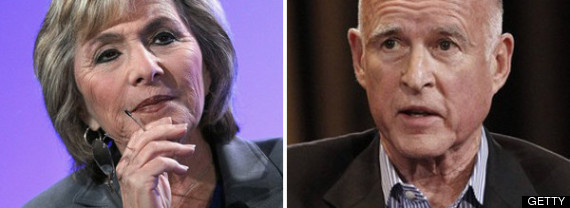 Barbara Boxer Jerry Brown
