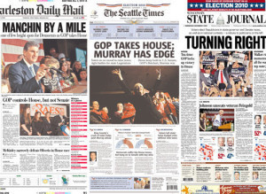 Newspaper Front Pages Election