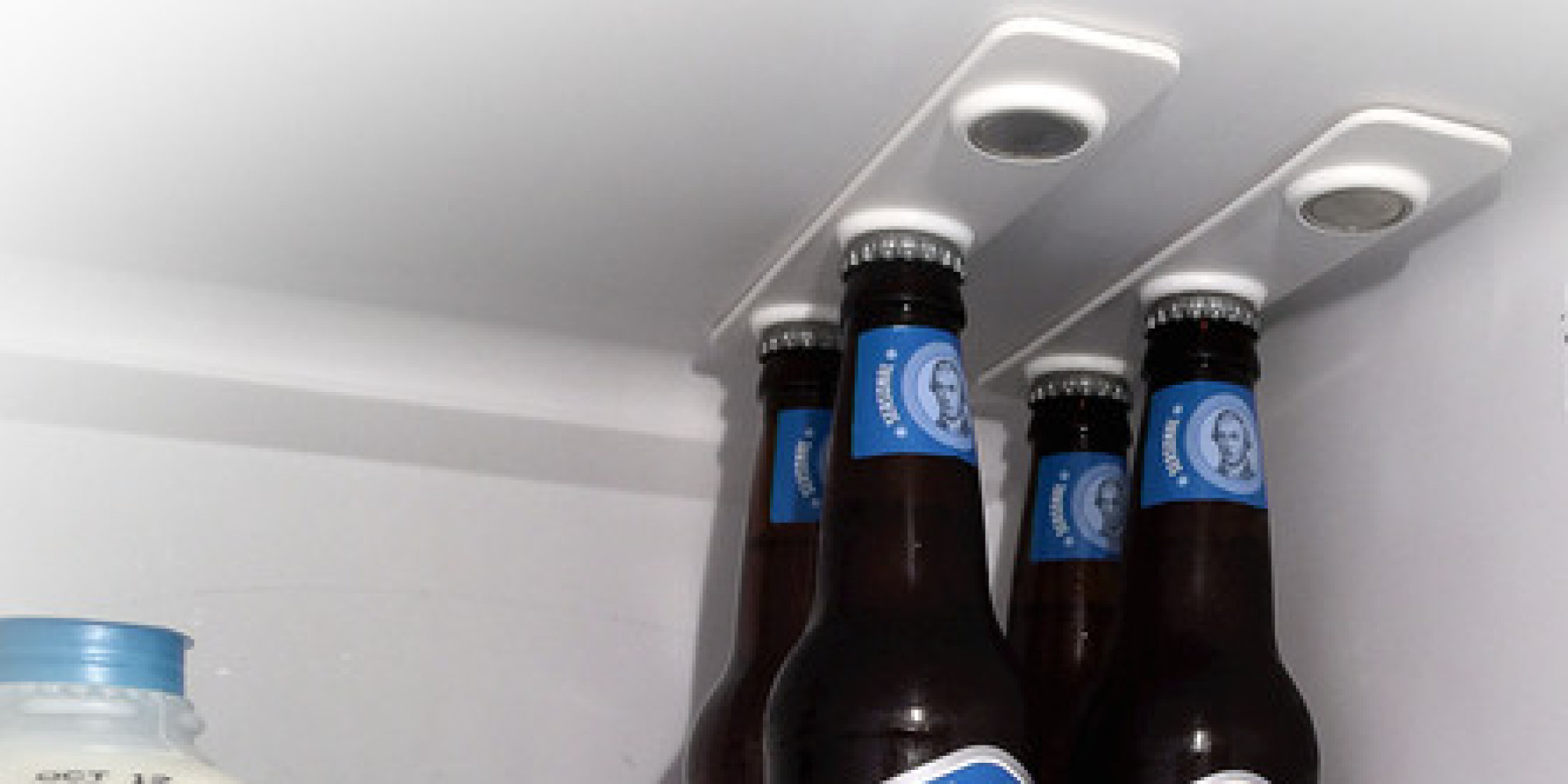 A GravityDefying Way To Store Even More Beer In Your Fridge HuffPost