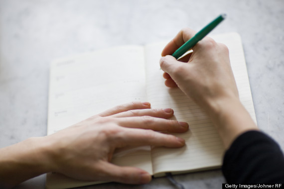 woman writing