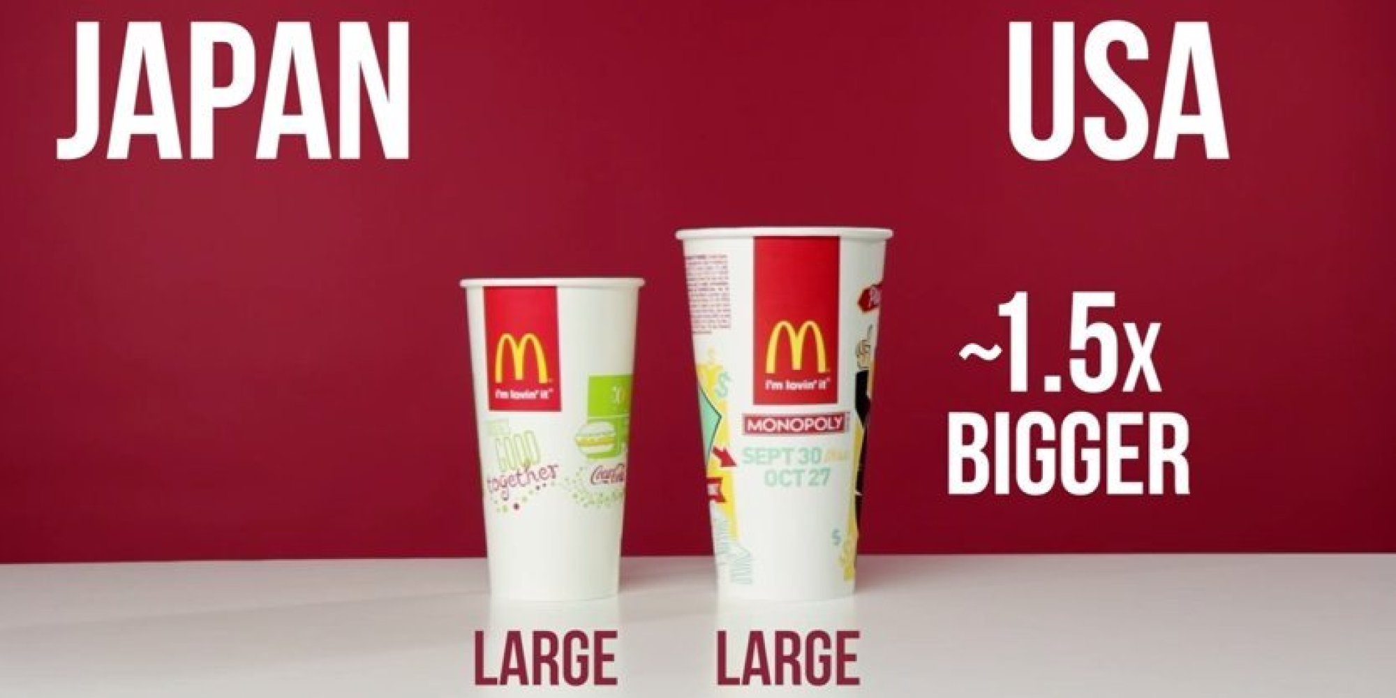 Mcdonald S Large Cup Size