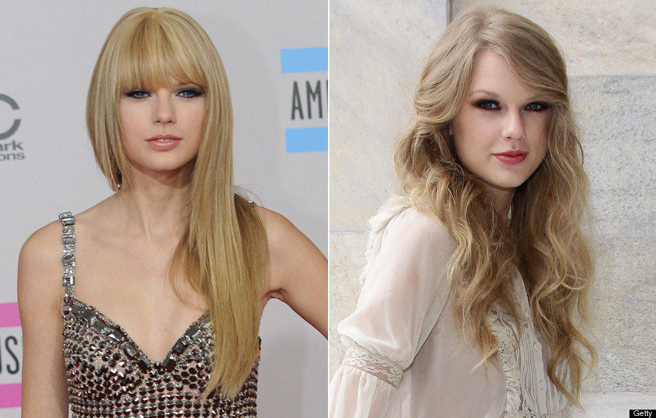 taylor swift eyebrows. Taylor Swift#39;s new #39;do.