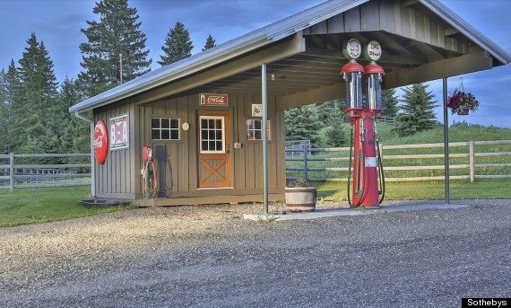 vintage gas station